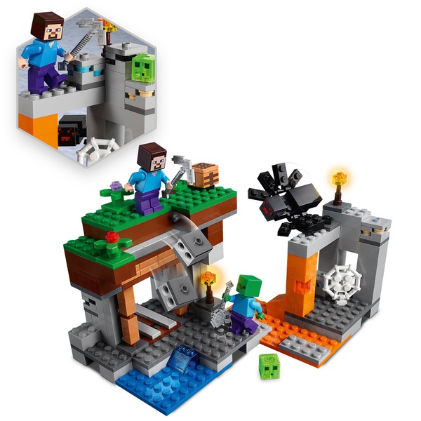 LEGO Minecraft 21166 The Abandoned Mine Set with Figures | Smyths Toys UK