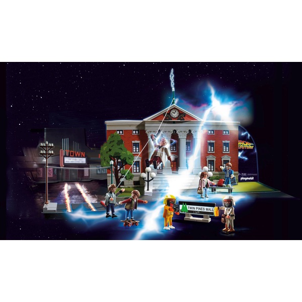 Playmobil 70574 Back To The Future Advent Calendar Smyths Toys Uk - back to the future roblox id