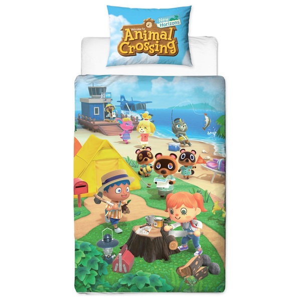 Animal Crossing Beach Single Duvet Set Smyths Toys Uk - roblox duvet cover uk