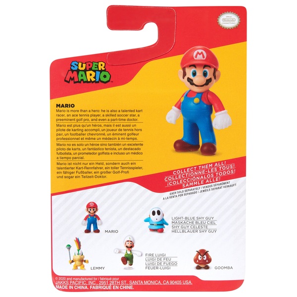 Figurine - JAKKS PACIFIC - Super Mario Bros : Mario de Feu - 10 cm