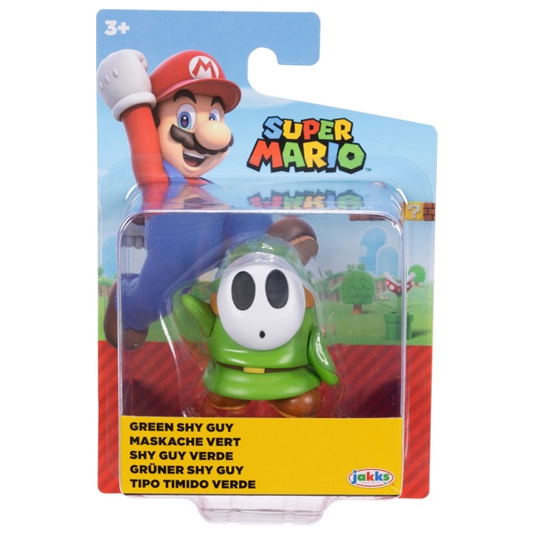 Nintendo Super Mario 6cm Green Shy Guy Figure | Smyths Toys UK