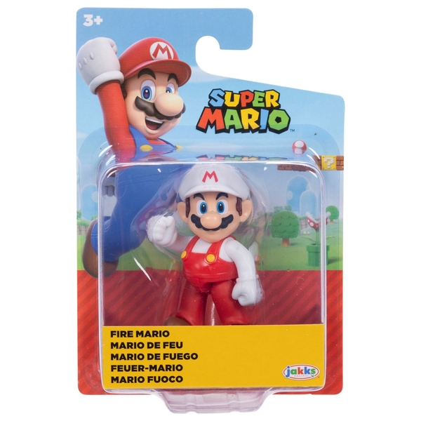 Nintendo Super Mario 6cm Fire Mario Figure | Smyths Toys UK