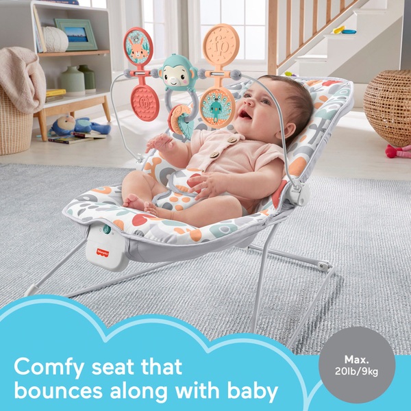 FisherPrice Sweet Summer Blossoms Baby Bouncer Smyths Toys UK