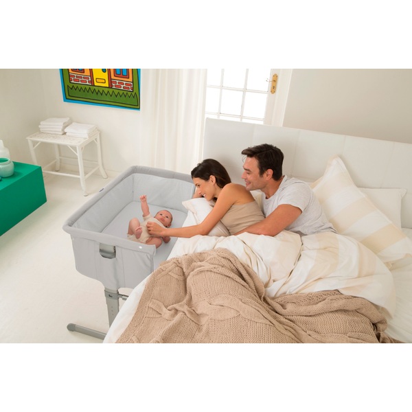 Chicco Next2Me Side Sleeping Crib Light Grey Smyths Toys Ireland