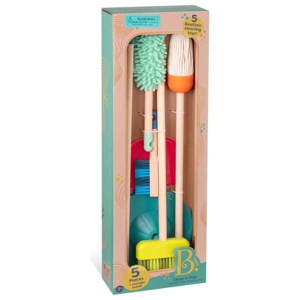 Kids Pretend Cleaning Toys RUAN Kids Cleaning Play Set Household Toys Housekeeping Accessories Kids Toys Brush Broom Mop Dustpan Duster Set Household Toys for 3 4 5 Years Old Kids Toddlers 