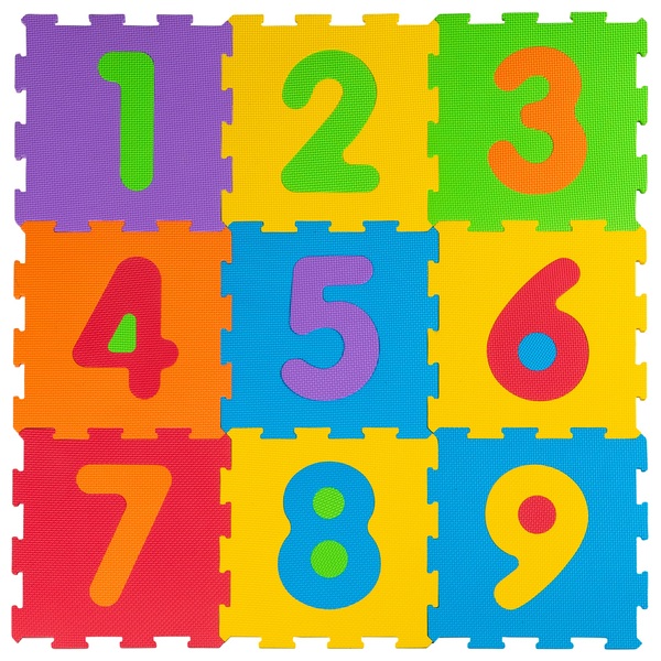 Big Steps 9 Piece Number Puzzle Foam Play Mat | Smyths Toys Ireland