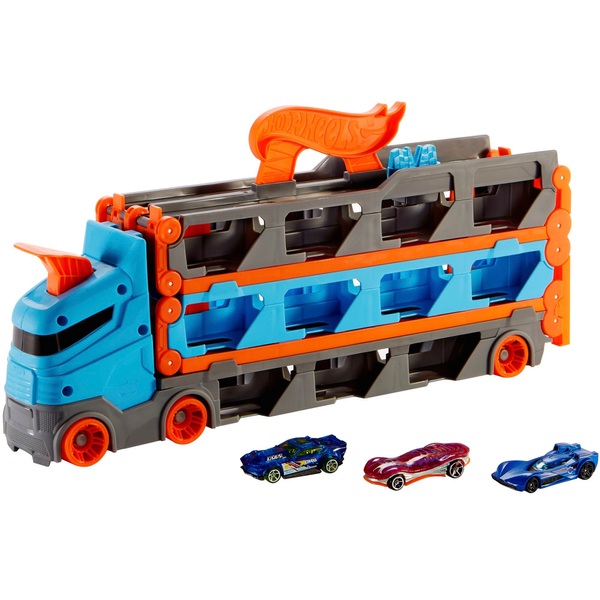 Hot Wheels City Speedway Hauler Playset | Smyths Toys Ireland