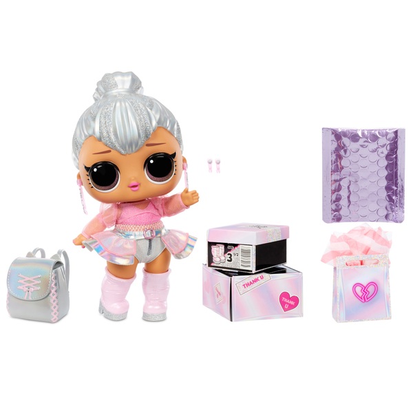 L.O.L Surprise Big B.B. (Big Baby) Kitty Queen 28cm Large Doll | Smyths ...