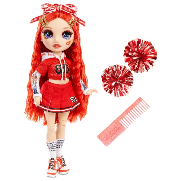 Rainbow High Cheer Doll Ruby Anderson Red Smyths Toys Uk - roblox cheerleader hair