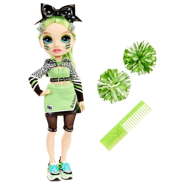 Rainbow High Cheer Doll Jade Hunter Green Smyths Toys Uk - roblox cheerleader hair