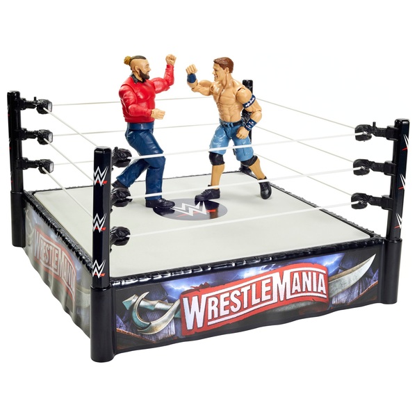 WWE Wrestlemania Superstar Ring with John Cena and Bray Wyatt Figures ...