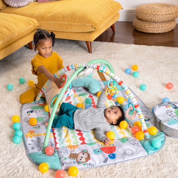 Tapis d'éveil réversible SUNNY - Rouler & Bouler - Le tapis d'éveil et de  motricité pour bébé