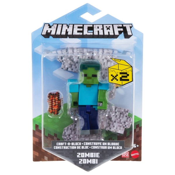 Minecraft 8cm Zombie Figure | Smyths Toys Ireland