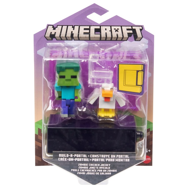 Minecraft 8cm Figure Zombie Chicken Jockey Smyths Toys UK