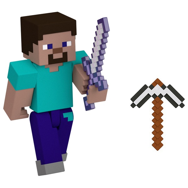 Minecraft Core 8cm Action Figure - Steve | Smyths Toys UK