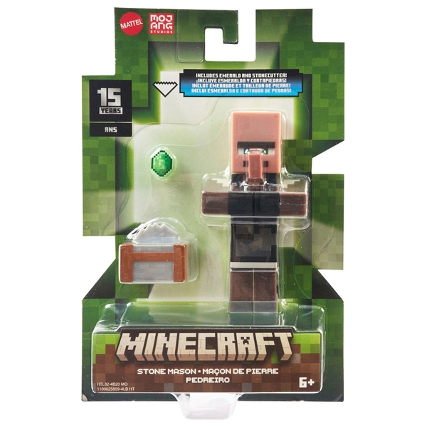 Minecraft Core Figure 8cm Stone Mason | Smyths Toys UK