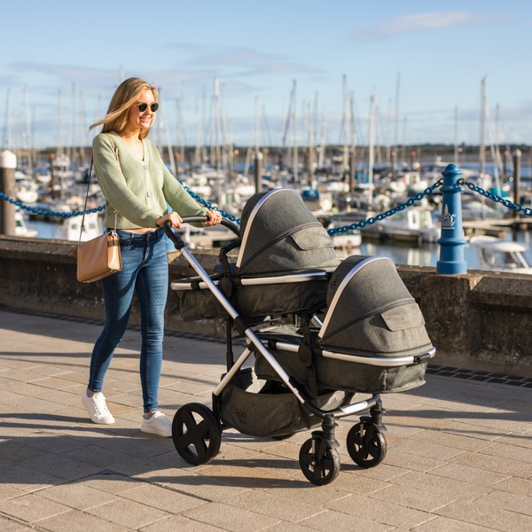 Baby Elegance Cupla Duo 2-in-1 Travel System Grey & Car Seat | Smyths ...