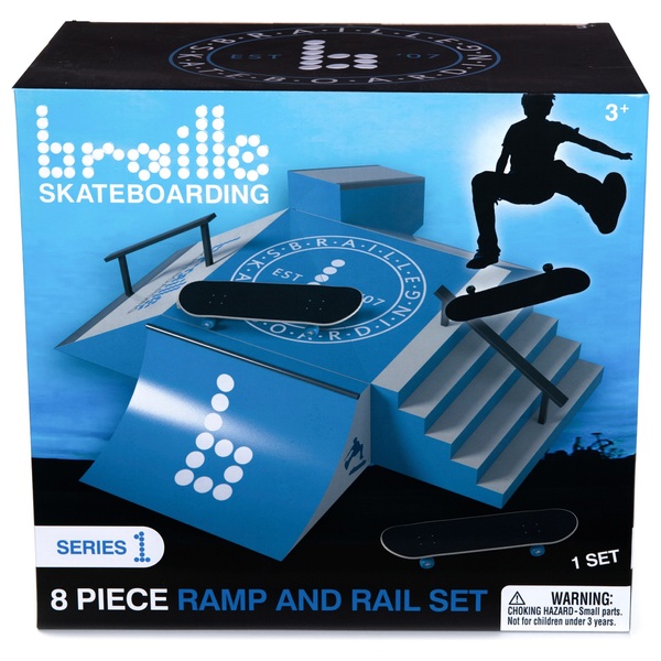 Braille Skatebording 8 Piece Ramp and Rail Set Series 1 Smyths Toys