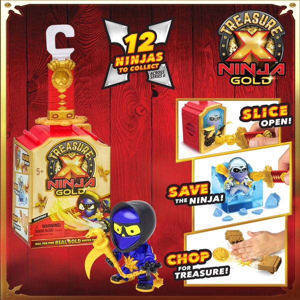 Treasure X Ninja Gold Hunters Single Pack Assortment Smyths Toys UK