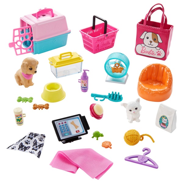Barbie Doll and Pet Boutique Playset with Pets and Accessories Smyths