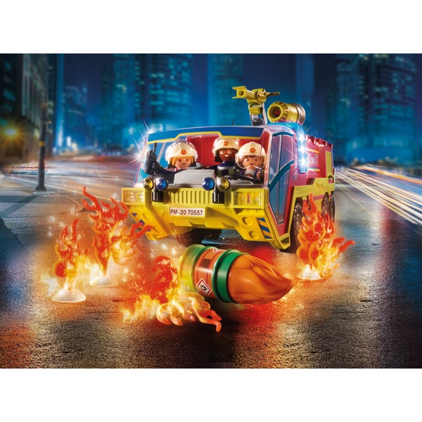 Playmobil 70557 City Action Fire Engine With Truck | Smyths Toys Ireland