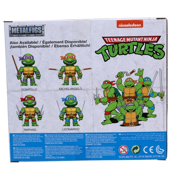 Teenage Mutant Ninja Turtles Diecast 10cm Leonardo Figure Smyths Toys Uk