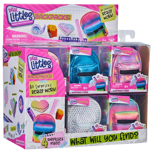 REAL LITTLES Backpacks! One Backpack with 6 Surprises to Collect - Colors  are Vary