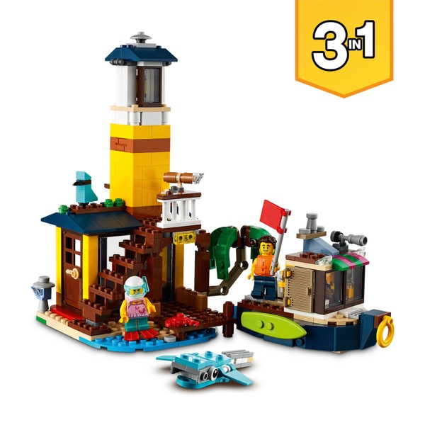 LEGO 31118 Creator 3 in 1 Surfer Beach House Building Set | Smyths Toys UK