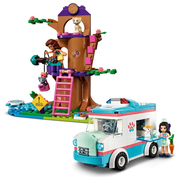 LEGO 41445 Friends Vet Clinic Ambulance Toy Car | Smyths Toys UK