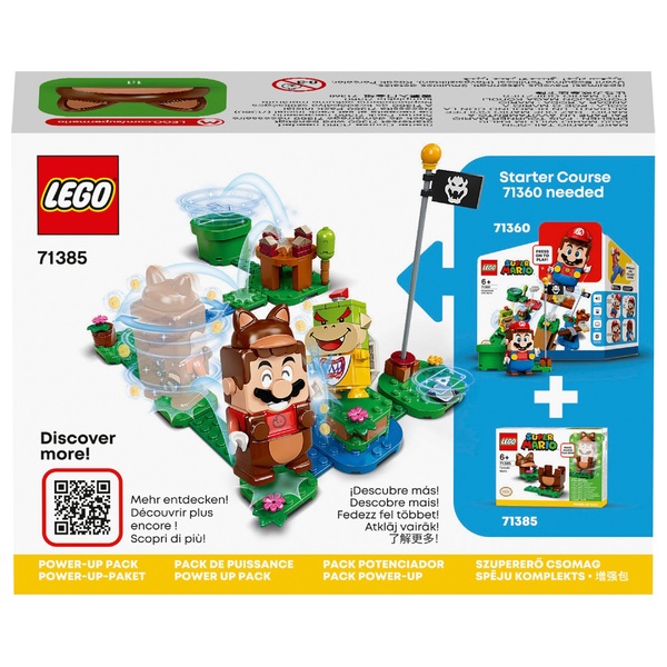 LEGO 71385 Super Mario Tanooki Mario Power-Up Pack - Smyths Toys Ireland