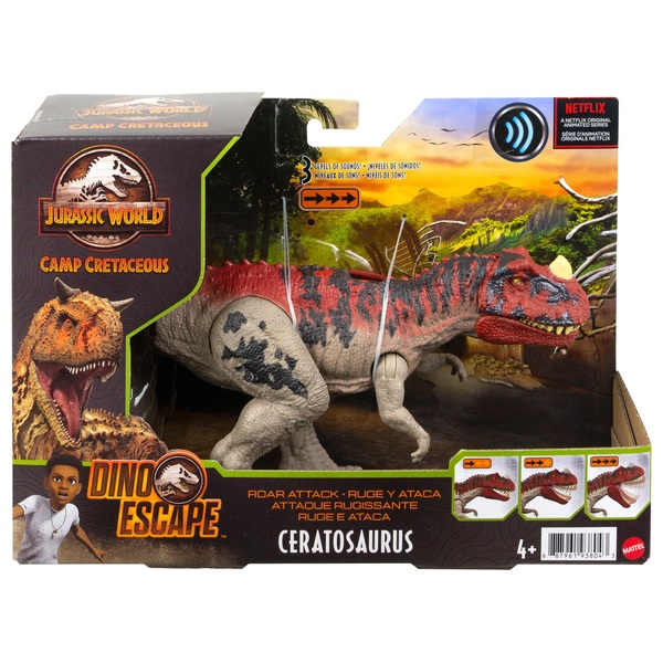 Jurassic World Roar Attack Ceratosaurus Dinosaur Toy | Smyths Toys UK