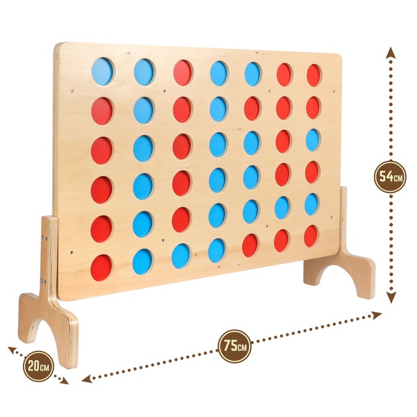 Giant Wooden 4 in a Row Game | Smyths Toys UK