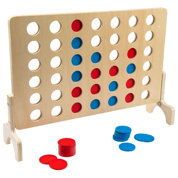 Giant Wooden 4 in a Row Game | Smyths Toys UK