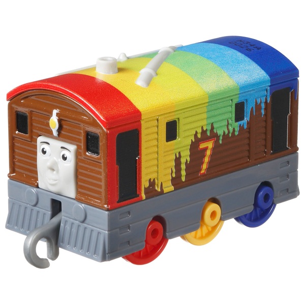 Fisher-Price Thomas & Friends Rainbow Toby Push Along Toy Train ...