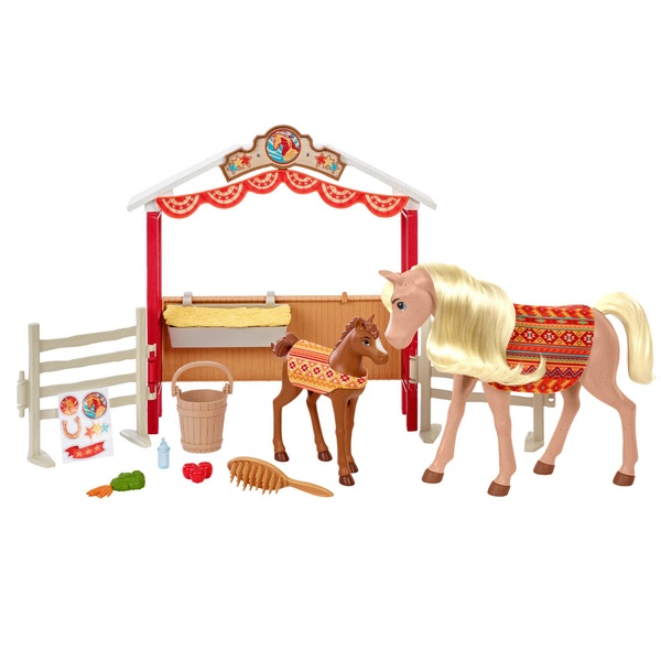 DreamWorks Spirit Untamed Stable Sweeties Playset with 2 Horse Figures