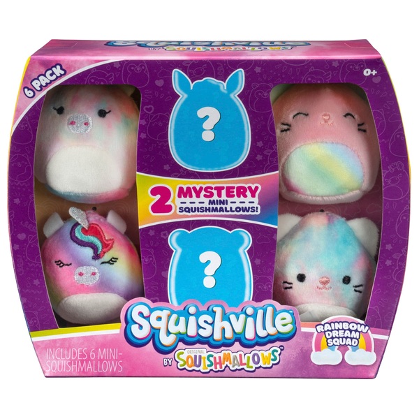 Squishville 5cm Mini-Squishmallow 6 Pack - Rainbow Dream Squad | Smyths ...