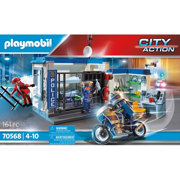 Playmobil - City Action 70568 Poste de Police et Cambrioleur