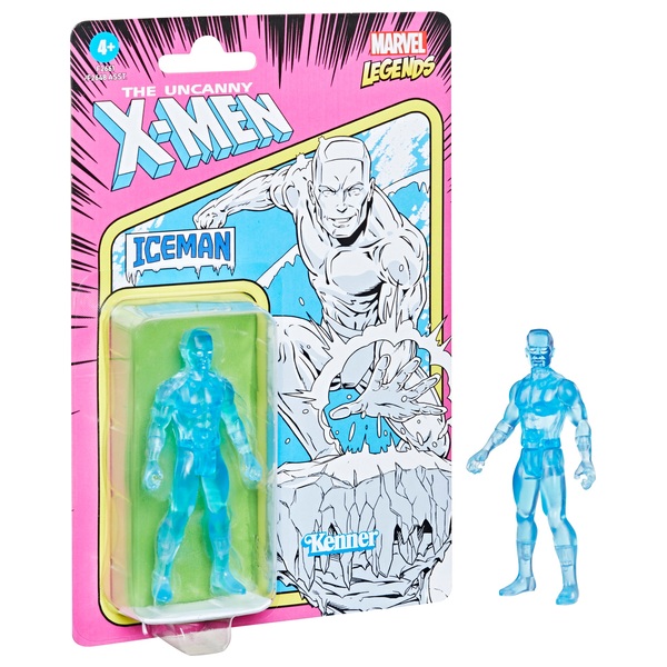 Marvel Legends 9.5-cm Retro 375 Collection Iceman Action Figure Toy ...