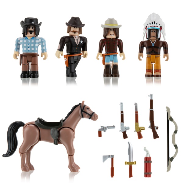 Roblox The Wild West 6 Figure Pack Smyths Toys Ireland - roblox 6 figure multi pack