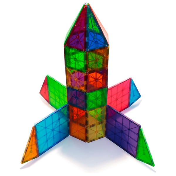 Magna-Tiles 32 Pièces Couleurs Claires - Jeu Construction Magnétique 3D Pour Enfants