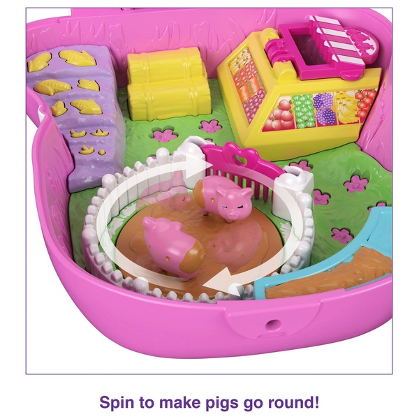 Polly Pocket World On the Farm Piggy Compact Smyths Toys UK