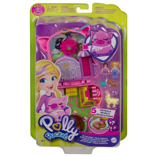 Polly Pocket World On the Farm Piggy Compact | Smyths Toys UK