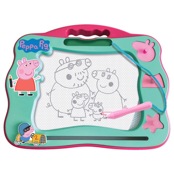 Peppa Pig Magna Magnetic Doodle Draw Drawing Erase with Stamps 