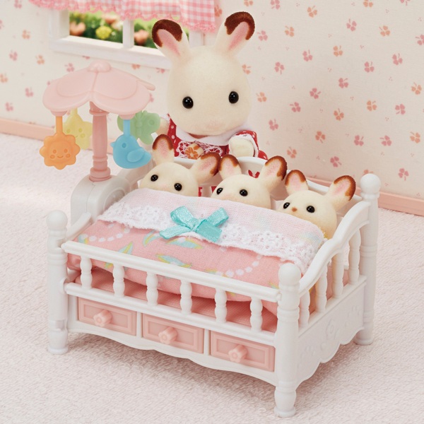 Sylvanian Families Crib with Mobile Smyths Toys UK