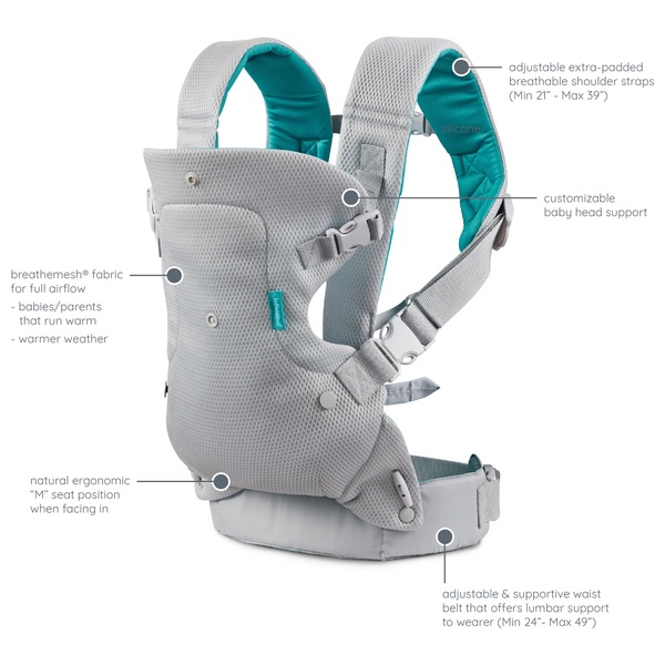 Infantino Flip 4-in-1 Light & Airy Baby Carrier | Smyths Toys UK