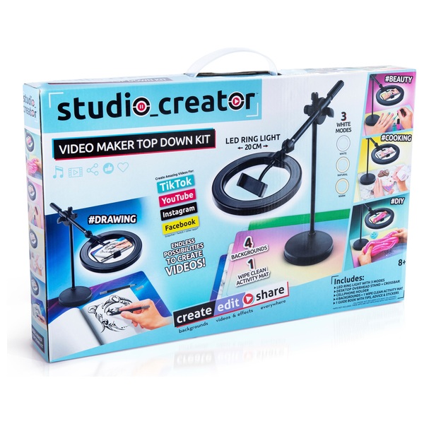 Studio Creator Video Top Down Kit with 3 White Light Modes Smyths Toys UK