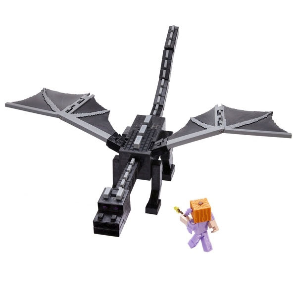 Minecraft Ultimate Ender Dragon and Steve Figure | Smyths Toys Ireland