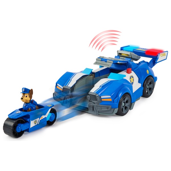 PAW Patrol Chase’s 2in1 Transforming Movie City Cruiser Toy Car with
