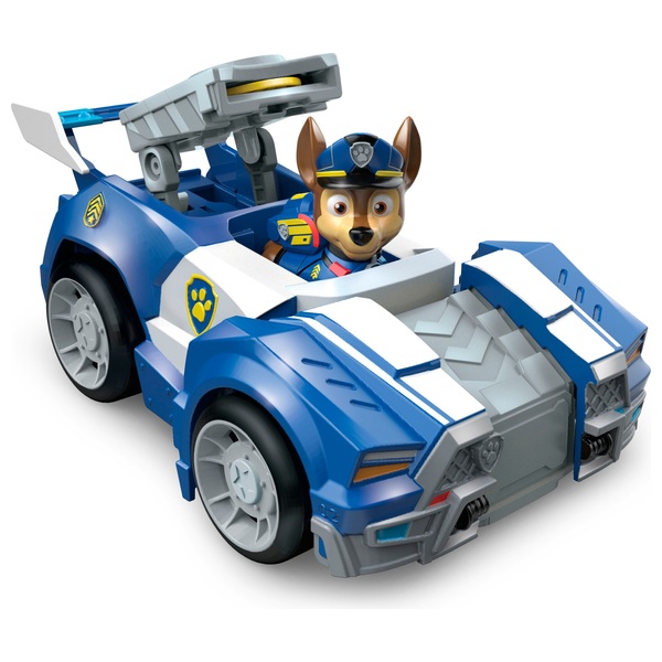 PAW Patrol Chase's Deluxe Transforming Car with Figure | Smyths Toys UK