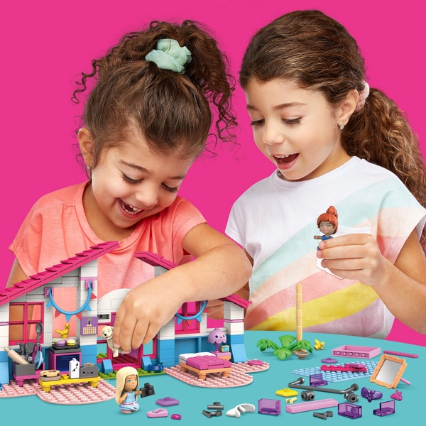 Mega Construx Barbie Malibu House Building Set | Smyths Toys Ireland